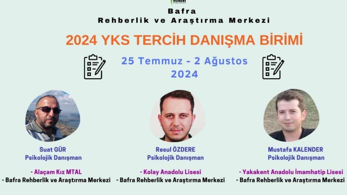 2024 YKS TERCİH DANIŞMANLIĞI süreci başlamıştır. 